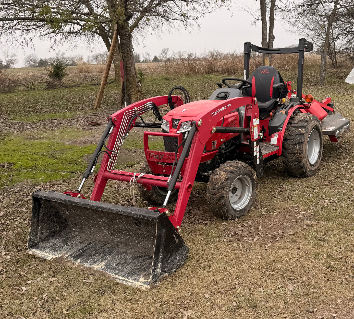 Tractor and Rotary cutter