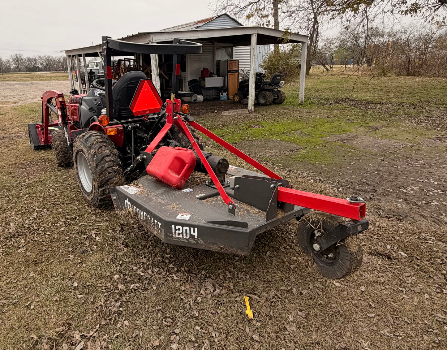 Tractor and Rotary cutter